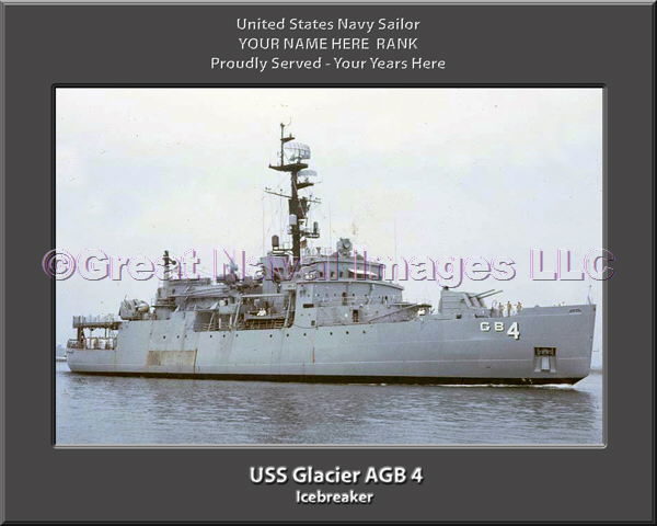 USS Glacier AGB 4 Personalized ship Photo