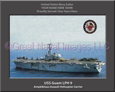 USS Guam LPH 9 Personalized Navy Ship Photo