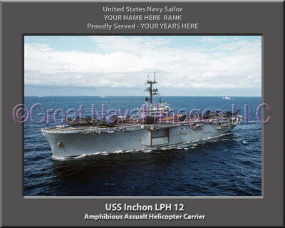 USS Inchon LPH 12 Personalized Navy Ship Photo