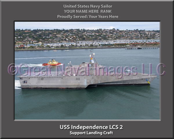 USS Independence LCS 2 Personalized Photo on Canvas