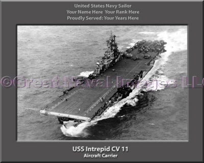 USS Intrepid CV 11 Personalized Photo on Canvas