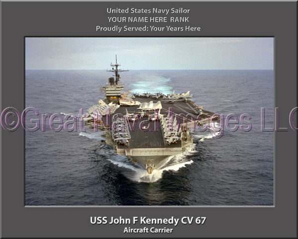 USS John F Kennedy CV 6 Personalized Photo on Canvas7
