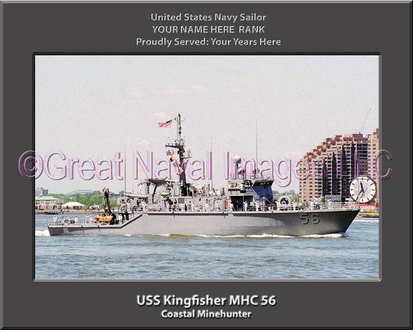 USS Kingfisher MHC 56 Personalized Photo on Canvas