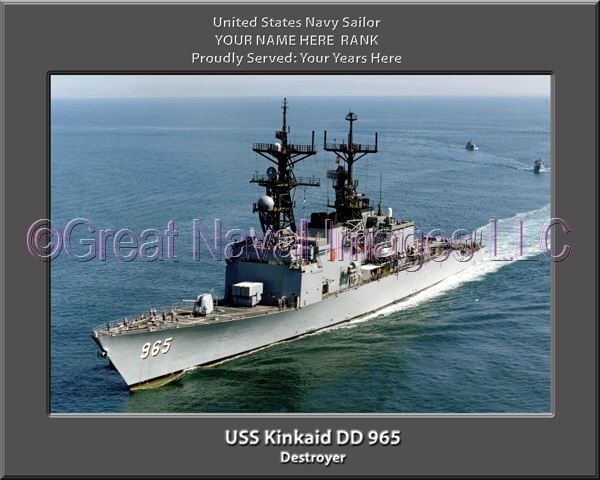 USS Kinkaid DD 965 Personalized Navy Ship Photo