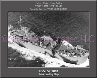 USS LST 1001 Personalized Navy Ship Photo