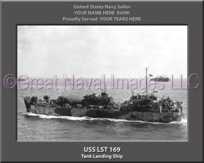 USS LST 169 Personalized Navy Ship Photo
