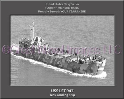 USS LST 947 Personalized Navy Ship Photo