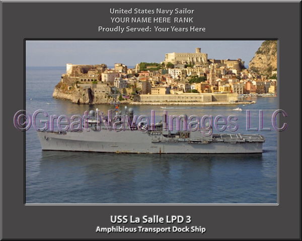 USS La Salle LPD 3 Personalized Navy Ship Photo