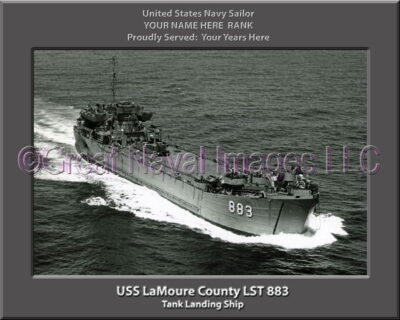USS :LaMoure County LST 883