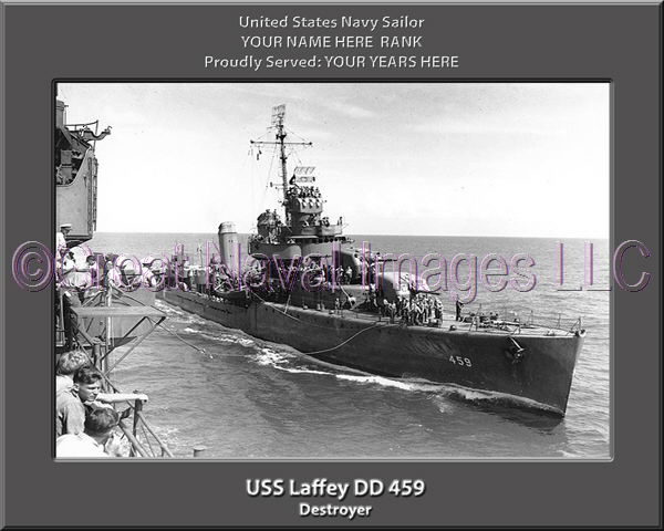 USS Laffey DD 459 Personalized Navy Ship Photo