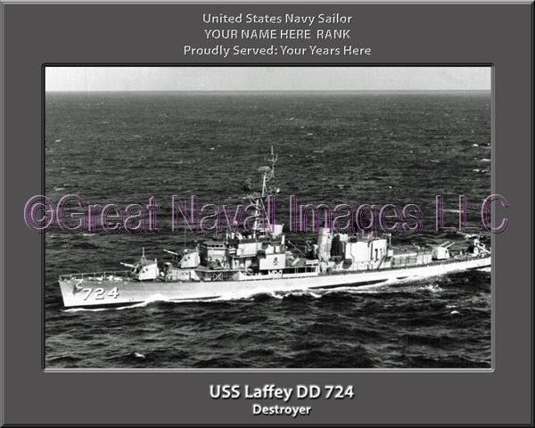 USS Laffey DD 724 Personalized Photo on CanvasPersonalized Photo on Canvas