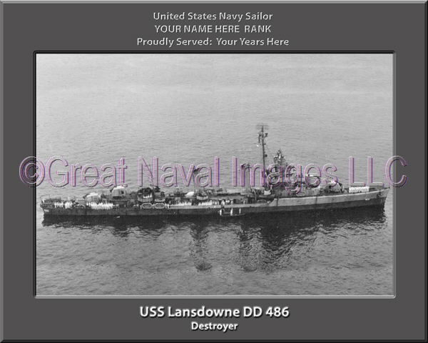 USS Lansdowne DD 486 Personalized Photo on CanvasPersonalized Photo on Canvas
