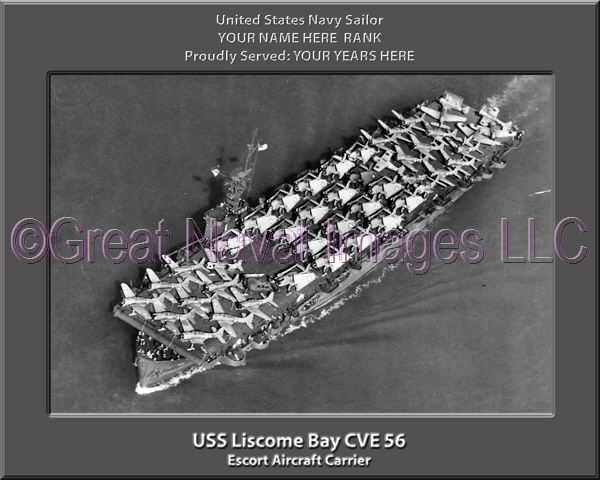 USS Liscome Bay CVE 56 Personalized Photo on Canvas