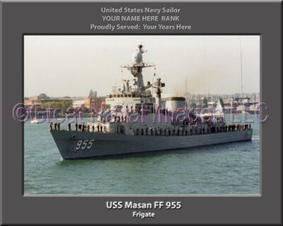 USS Masan FF 955 Personalized Ship Photo on Canvas
