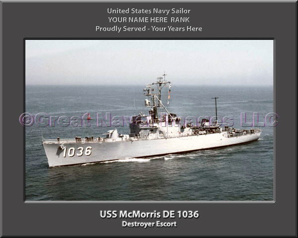 USS McMorris DE 1036 Personalized Navy Ship Photo