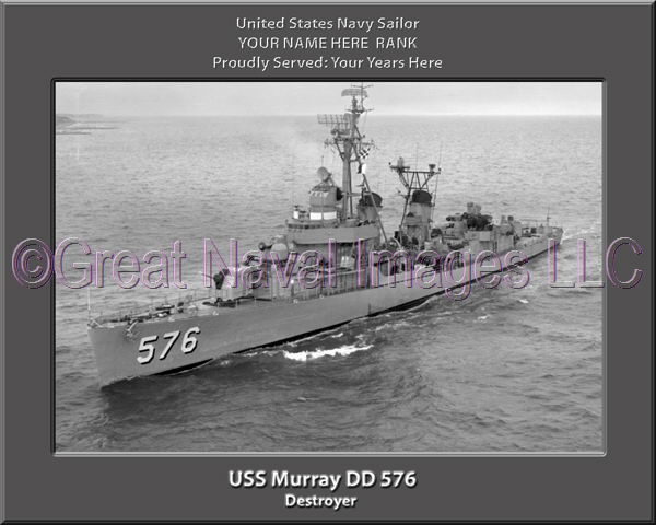 USS Murray DD 576 Personalized Navy Ship Photo