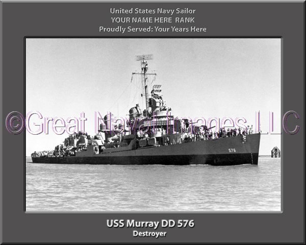USS Murray DD 576 Personalized Navy Ship Photo