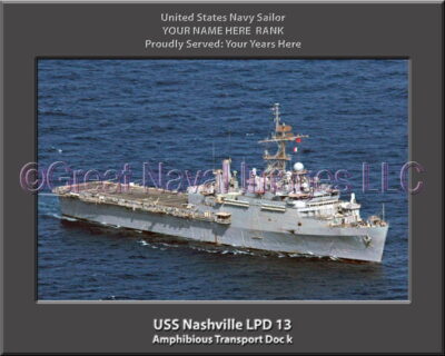 USS Nashville LPD 13 Personalized Navy Ship Photo