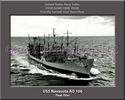 USS Navasota AO 106 Personalized Navy Ship Photo