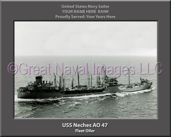 USS Neches AO 47 Personalized Navy Ship Photo