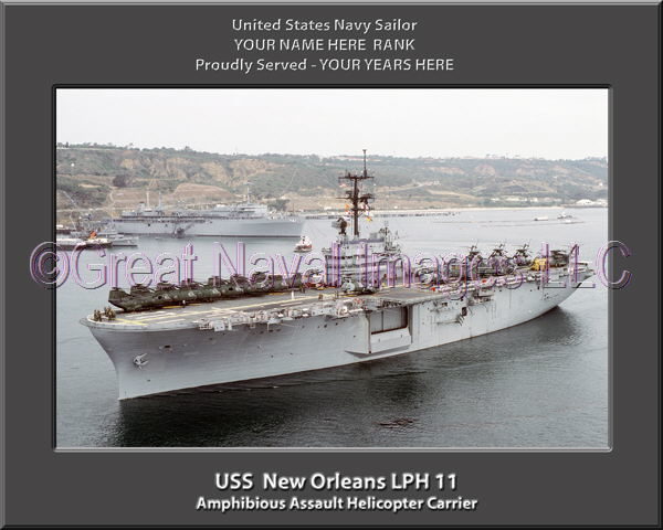 USS New Orleans LPH 11 Personalized Navy Ship Photo