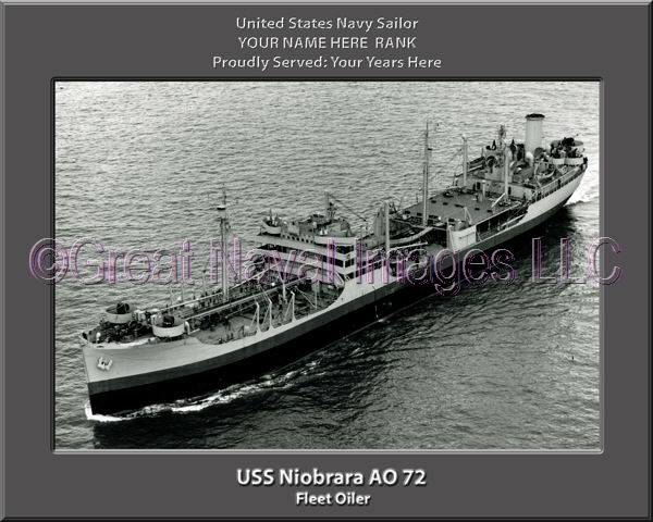 USS Niobrara AO 72 Personalized Navy Ship Photo