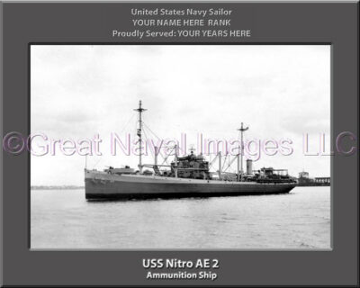 USS Nitro AE 2 Personalized Navy Ship Photo