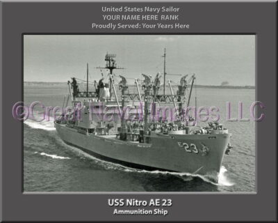 USS Nitro AE 23 Personalized Navy Ship Photo