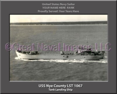 USS Nye County LST 1067 Personalized Navy Ship Photo