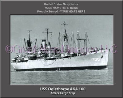USS Oglethorpe AKA 100 Personalized Navy Ship Photo