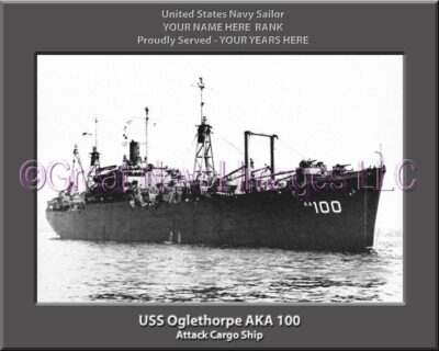 USS Oglethorpe AKA 100 Personalized Navy Ship Photo