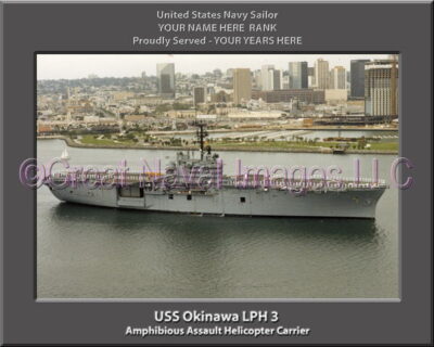 USS Okinawa LPH 3 Personalized Navy Ship Photo