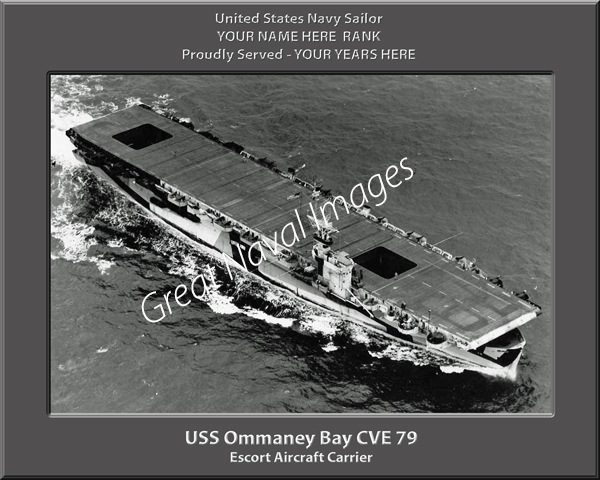 USs Ommaney CVE 79 Personalized Navy Ship Photo