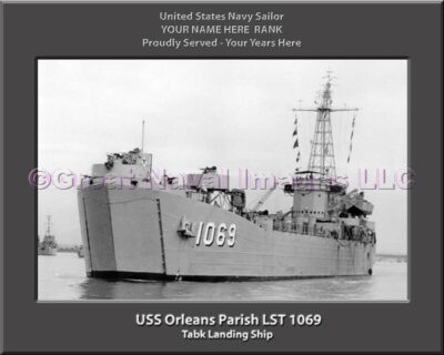USS Orleans Parish LST 1069 Personalized Navy Ship Photo