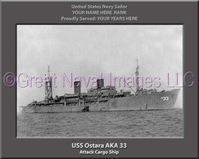 USS Ostara AKA 33 Personalized Navy Ship Photo