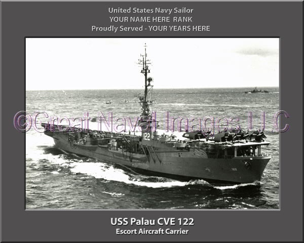 USS Palau CVE 122 Personalized Photo on Canvas