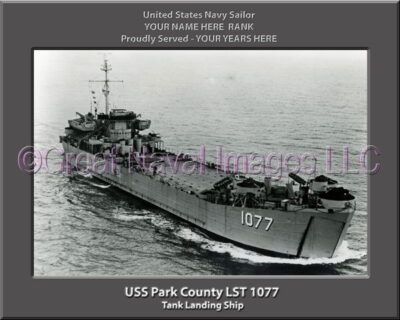 USS Park County LST 1077 Personalized Navy Ship Photo