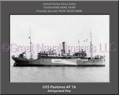 USS Pastores AF 16 Personalized Navy Ship Photo