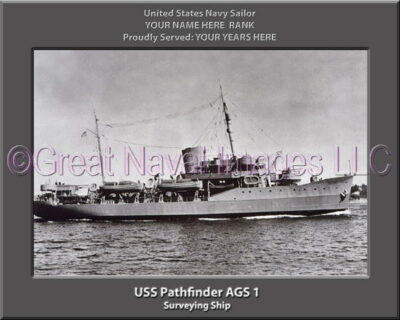 USS Pathfinder AGS 1 Personalized Navy Ship Photo