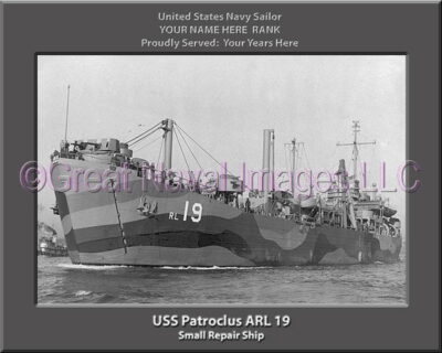 USS Patroclus ARL 19 Personalized Navy Ship Photo