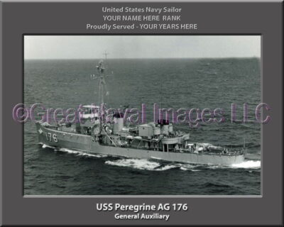 USS Peregrine AG 176 Personalized Navy Ship Photo