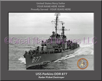 USS Perkins DDR 877 Personalized Navy Ship Photo