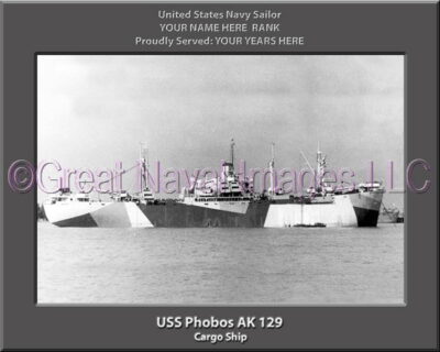 USS Phobos AK 129 Personalized Navy Ship Photo