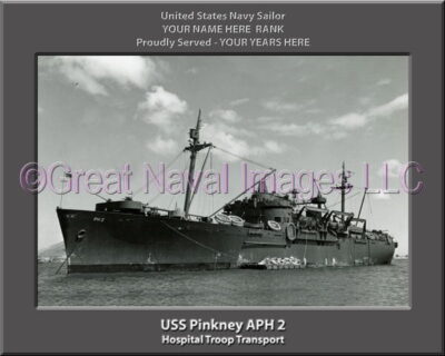 USS Pinkney APH 2 Personalized Navy Ship Photo