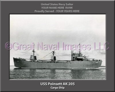 USS Poinsett AK 205 Personalized Navy Ship Photo