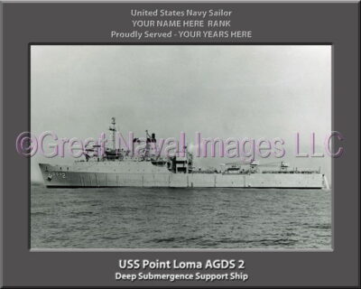 USS Point Loma AGDS 2 Personalized Navy Ship Photo
