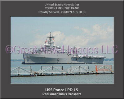USS Ponce LPD 15 Personalized Navy Ship Photo