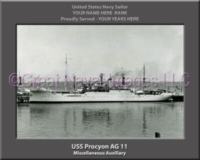 USS Procyon AG 11 Personalized Navy Ship Photo