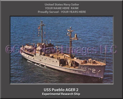 USS Pueblo AGER 2 Personalized Navy Ship Photo