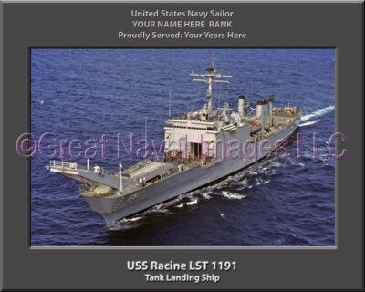 USS Racine LST 1191 Personalized Navy Ship Photo